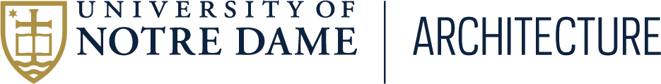 Notre Dame Architecture Logo Inverted